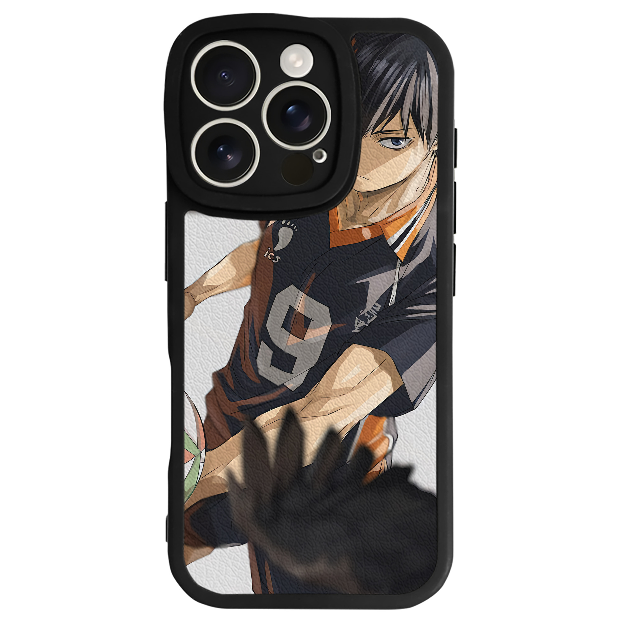 （画像用） ハイキュー!! Haikyu!! 【iPhone 16シリーズ対応】シリコンスマホケース（レザー調） 材質：シリコン